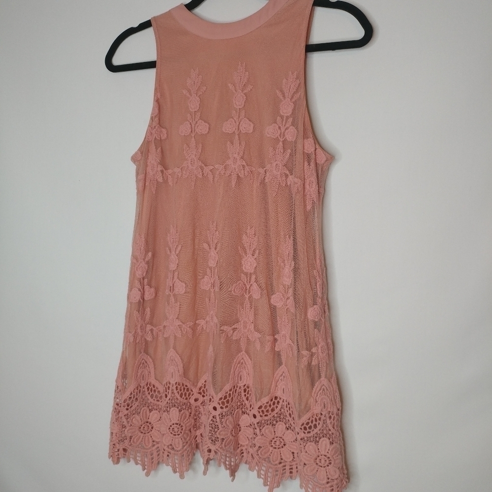 Want & Need Embroidered Sleeveless Lace Tank - Picture 5 of 14